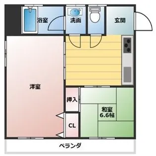 名北ビル【4階】の間取り