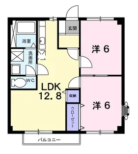 アーバンスクエアⅡ【2階】の間取り