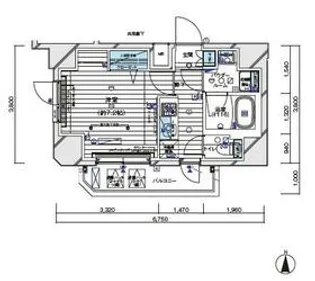 メインステージ白金II【4階】の間取り