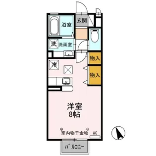 ハニーコート E【1階】の間取り