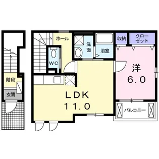 サニー・エレガント【2階】の間取り