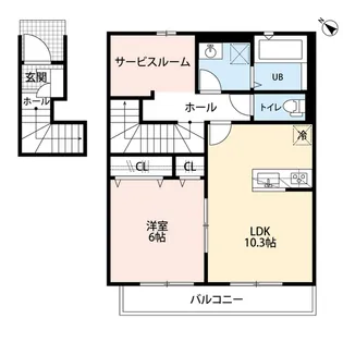 アムールM【2階】の間取り