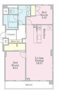 グラマシー恵比寿【5階】の間取り