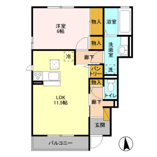 サンセール C【1階】の間取り