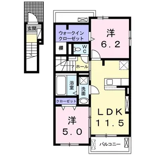 ブライトライツ【2階】の間取り