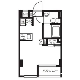 ガーデン代々木八幡【2階】の間取り