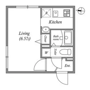 MODULOR池上【203号室】の間取り