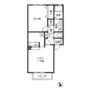 プレアデス・コート D【1階】の間取り