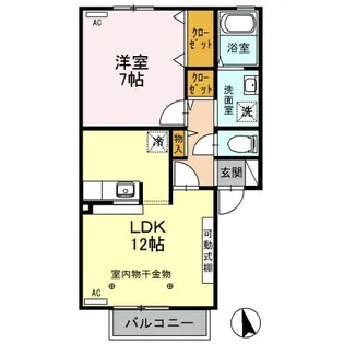 プレアデス・コート D【2階】の間取り