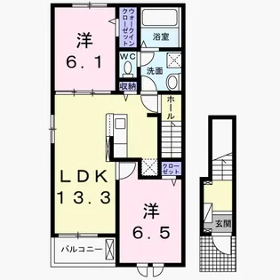 ベルオーブ【2階】の間取り