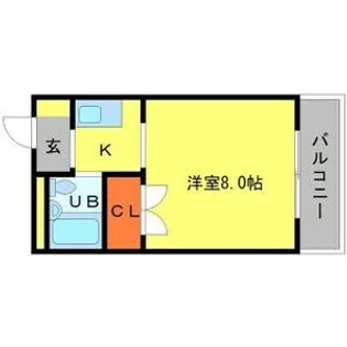 シャルムハイツ小野原【1階】の間取り