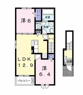 ラフレシール【2階】の間取り