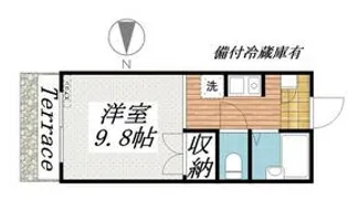 キュービック湘南 壱番館【103号室】の間取り