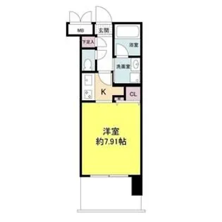 グランシス江坂【7階】の間取り