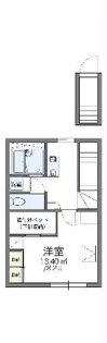 レオパレスイーストポケット【205号室】の間取り
