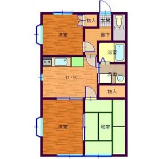 第2エマハイツ【102号室】の間取り