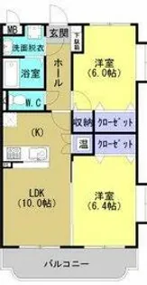 ユーミーKA ZU【1階】の間取り