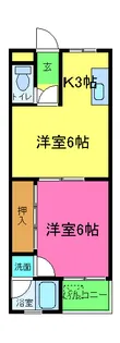 サニーウイング西京極【3階】の間取り