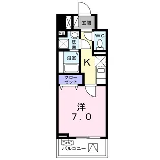 ジョリ シャルマン【7階】の間取り