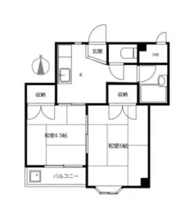 京町コーポラス第1【402号室】の間取り