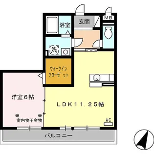 ラ・ミアカーサ勇助山【2階】の間取り