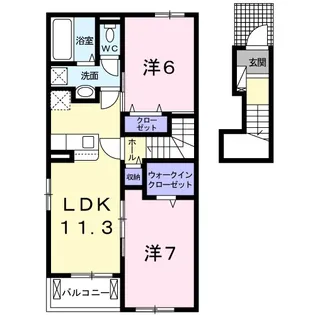 アリビオ Ⅰ【2階】の間取り
