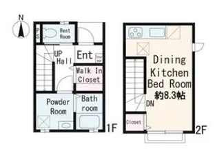 Maisonettepark四ツ木駅C棟【1階】の間取り