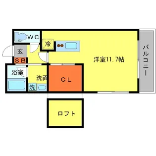 Casa de viola【2階】の間取り