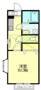 ステーション壱番館【103号室】の間取り