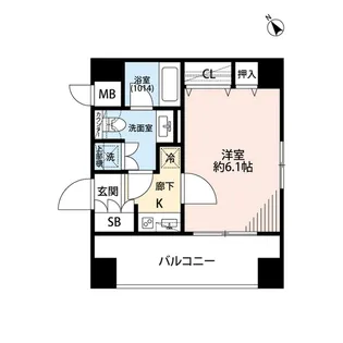 プレール・ドゥーク文京茗荷谷【2階】の間取り