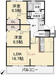 サンシャインイトウ【00406号室】の間取り