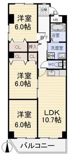 エクセル旭【2階】の間取り