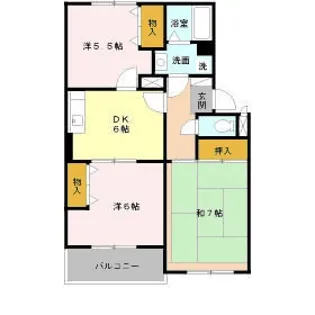 メゾンクレール【201号室】の間取り
