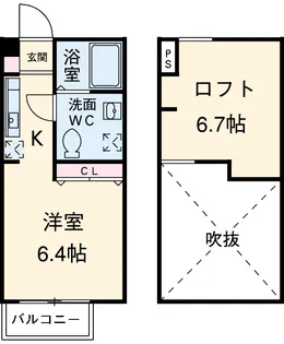 ツリーフィールド相模原【0201号室】の間取り