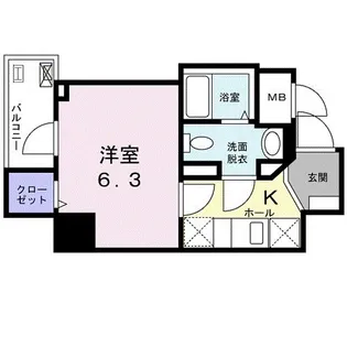 レ クロシェット【2階】の間取り