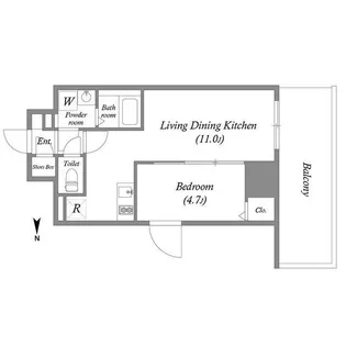 TOPAZ江坂【3階】の間取り