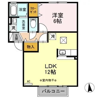 プラザハイツ B【1階】の間取り