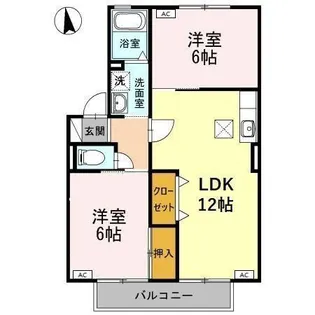 ソシアコズエ【2階】の間取り