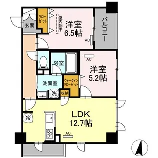 Belle mer【2階】の間取り