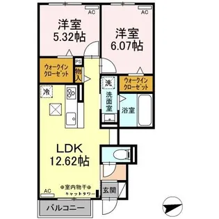 WIT YOKOTE【1階】の間取り