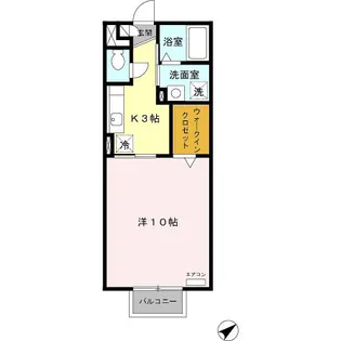 レフィナード【2階】の間取り