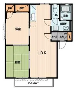 レジデンスノーブル【B201号室】の間取り