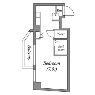 ドミール堺筋本町【4階】の間取り