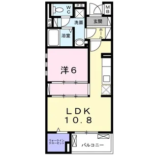 フォレストガーデン小門町【1階】の間取り