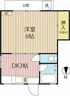 第三小口ハウス【102号室】の間取り