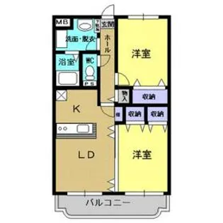 Y&Mアン・シャーリーB【1階】の間取り