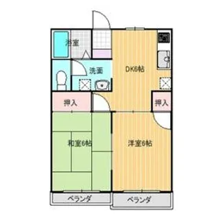 レピュート上柴【1階】の間取り