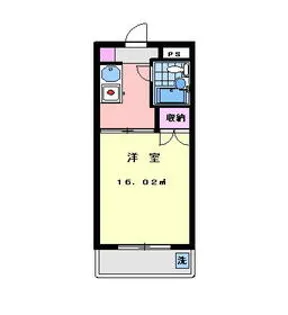 マリーナハウス横浜Ⅱ番館【1階】の間取り