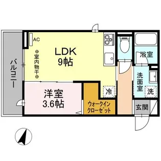 ミモザハウスIII【3階】の間取り