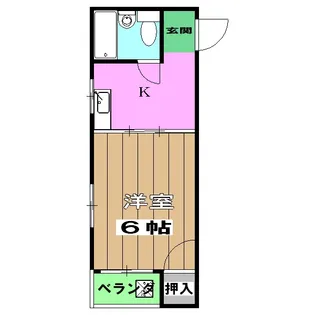 御池ハイツ【2階】の間取り